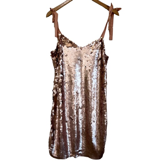 j crew collection tie shoulder sequin dress J. Crew | Dresses | J Crew Pailetteembellished Sequined Tie Shoulder  Glittery Mini Dress Size 4